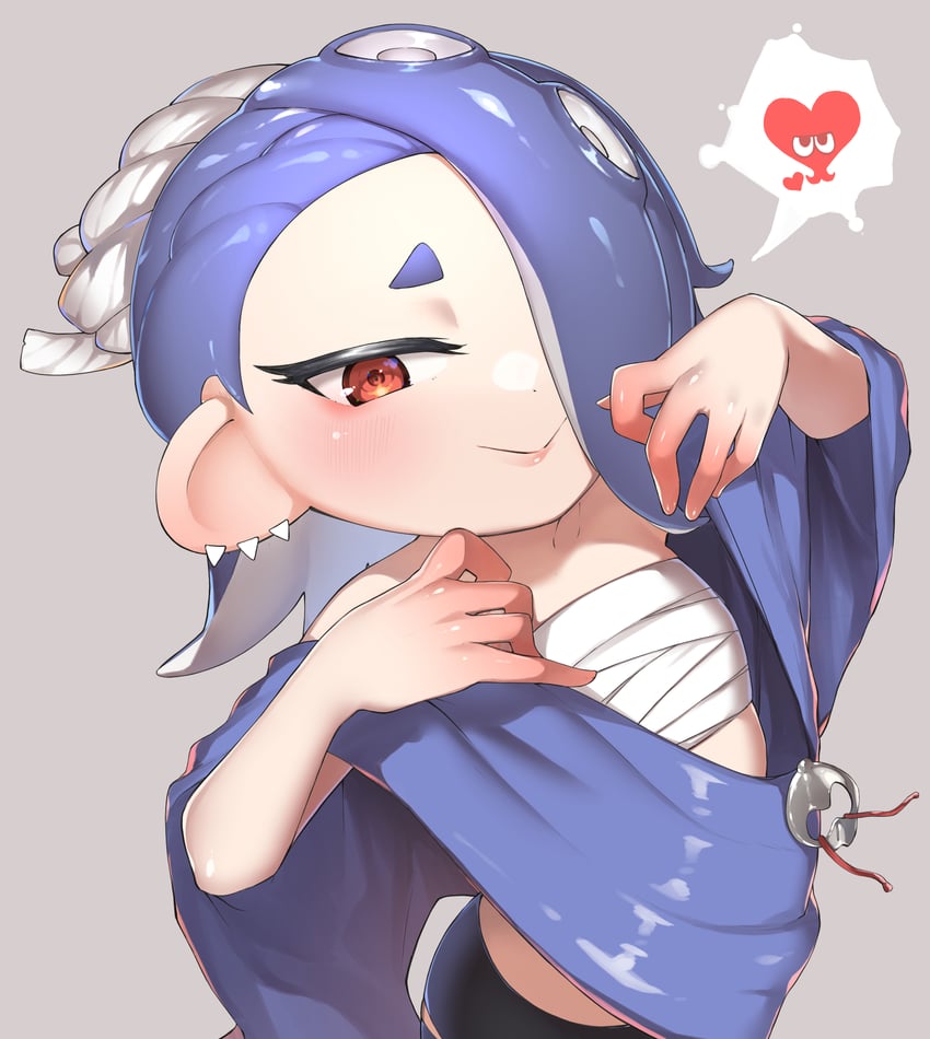shiver (splatoon and 1 more) drawn by deko_isu