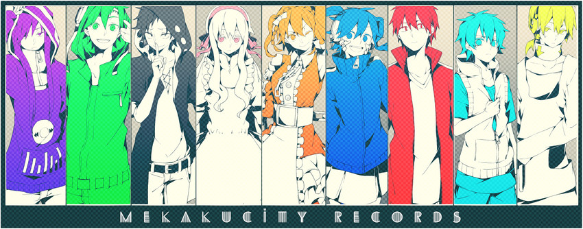 kozakura marry, kisaragi shintarou, kido tsubomi, ene, kano shuuya, and 4 more (kagerou project) drawn by sidu_(dsd_kgn)