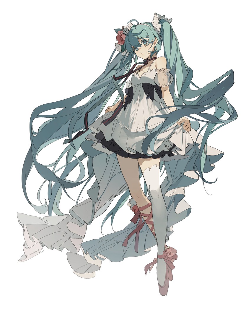 hatsune miku (vocaloid and 1 more) drawn by zhibuji_loom