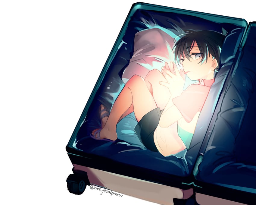 edogawa conan (meitantei conan) drawn by jikei