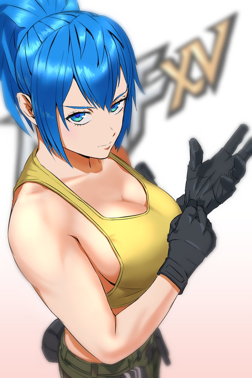 leona heidern (the king of fighters and 1 more) drawn by kanipan_(kanipalism)