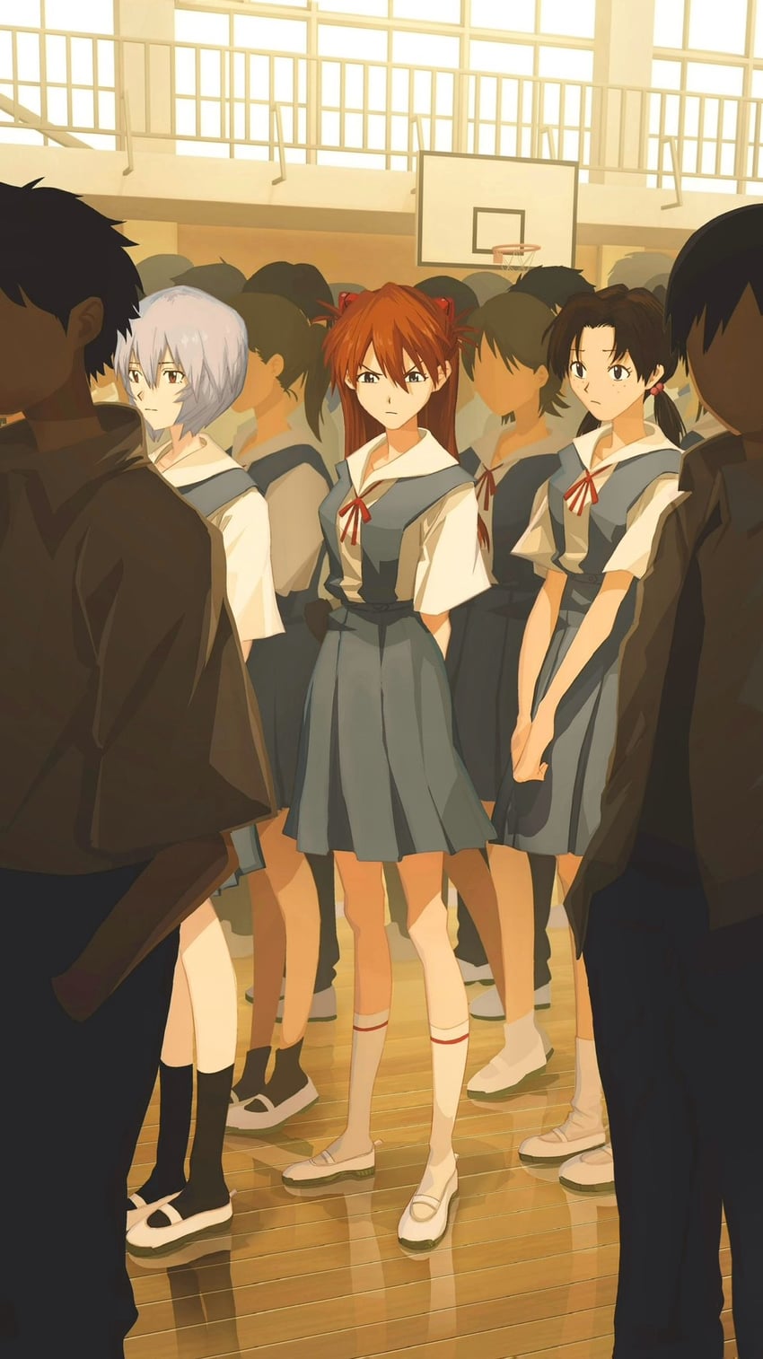 souryuu asuka langley, ayanami rei, and horaki hikari (neon genesis evangelion) drawn by im_edamame