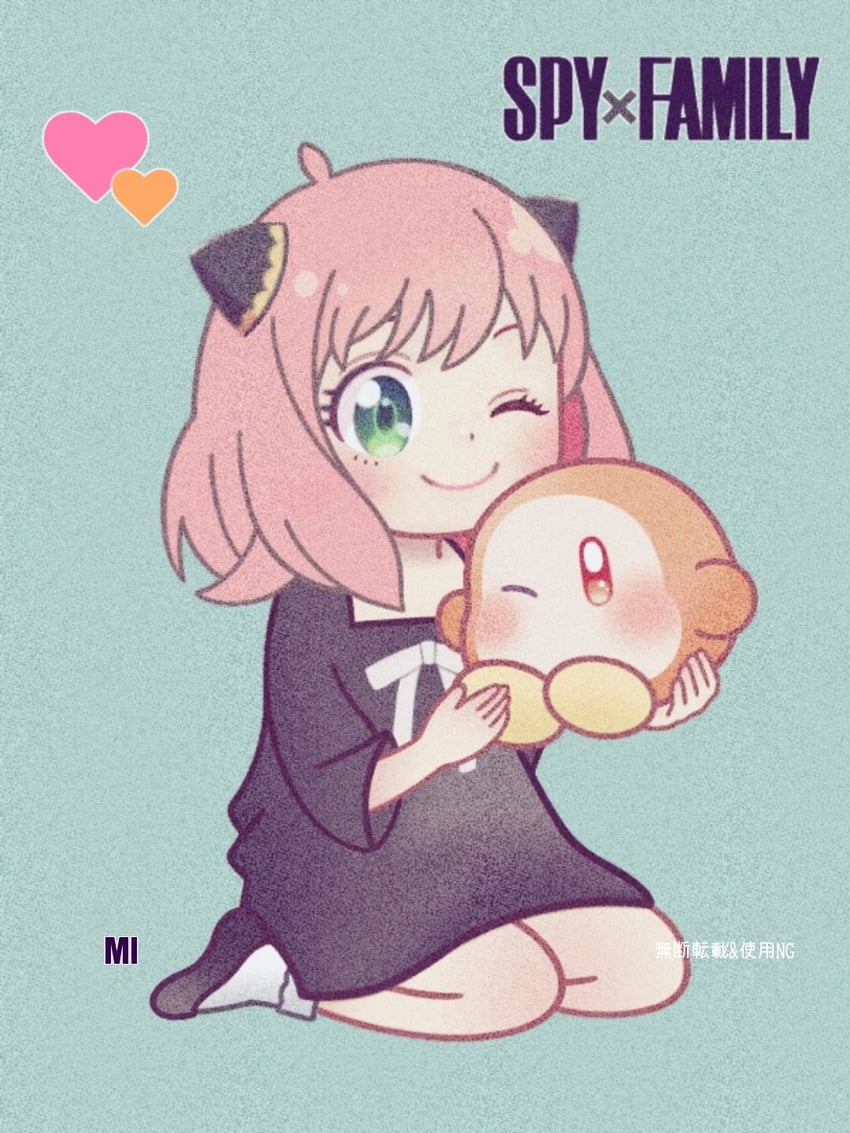 anya and waddle dee (spy x family and 1 more) drawn by patissier_mi2
