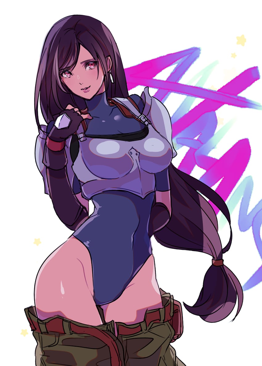 tifa lockhart and jessie rasberry (final fantasy and 2 more) drawn by shoji_sakura