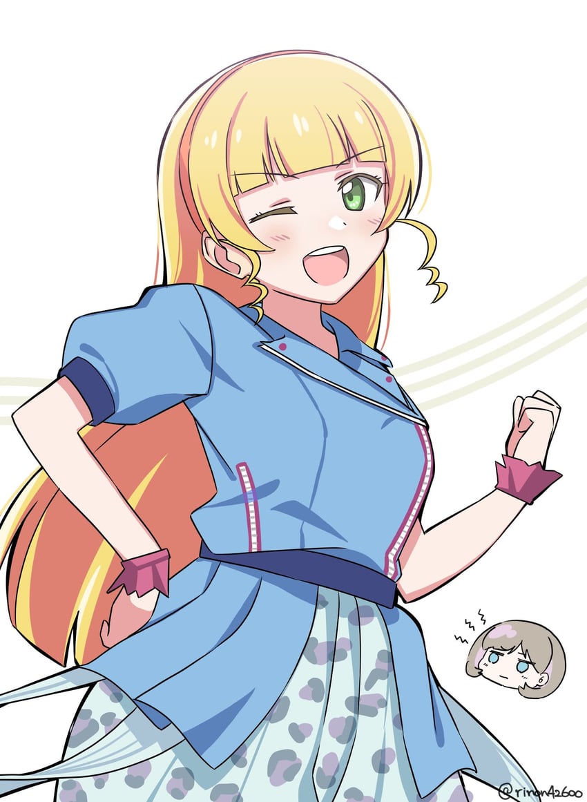 heanna sumire and tang keke (love live! and 1 more) drawn by rinon42600