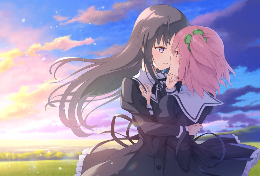 hitotsuyanagi riri and shirai yuyu (assault lily) drawn by nuenue