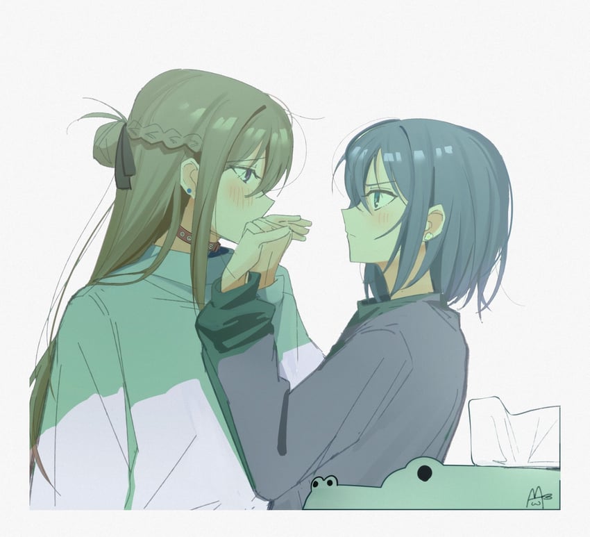 miyagi shiori and sendai hazuki (shuuniichido classmate wo kau hanashi) drawn by haidao_mao