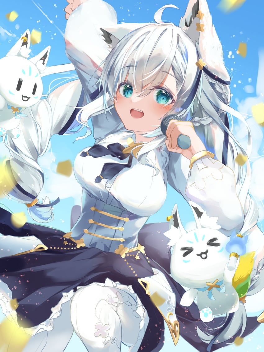 shirakami fubuki and sukonbu (hololive) drawn by ortho_kaeritai