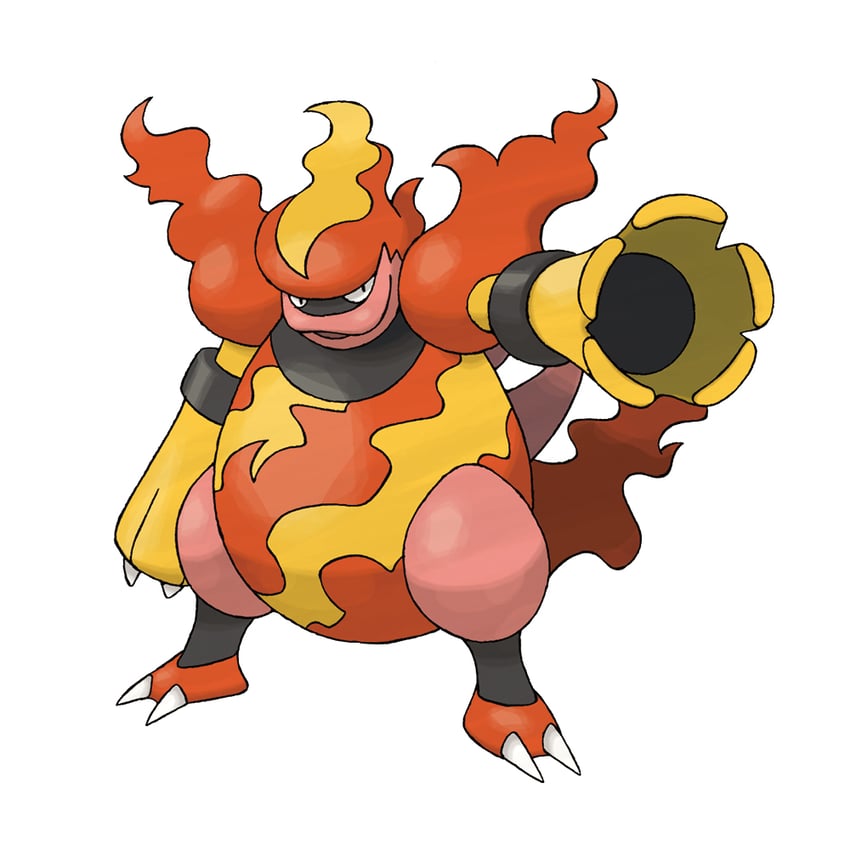 magmortar (pokemon and 1 more) drawn by sugimori_ken