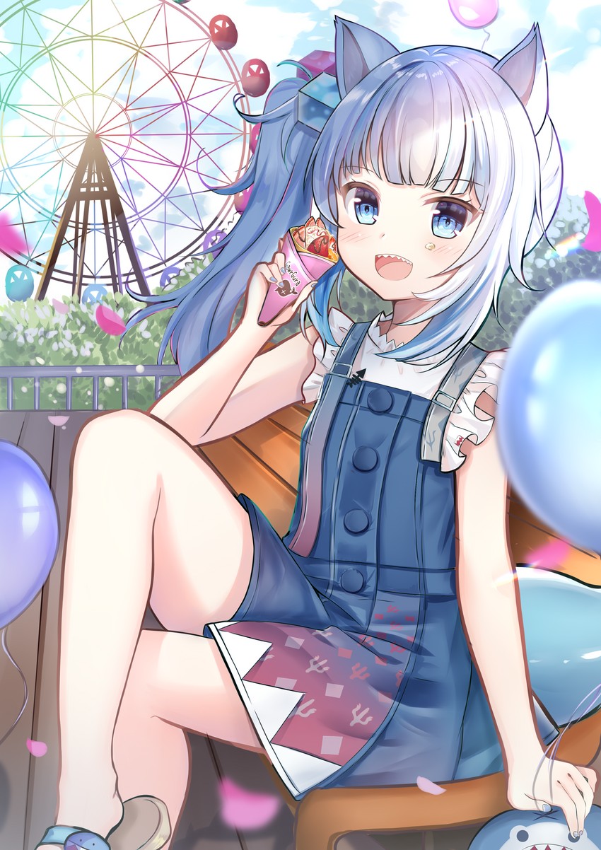 gawr gura (hololive and 1 more) drawn by rinringyo