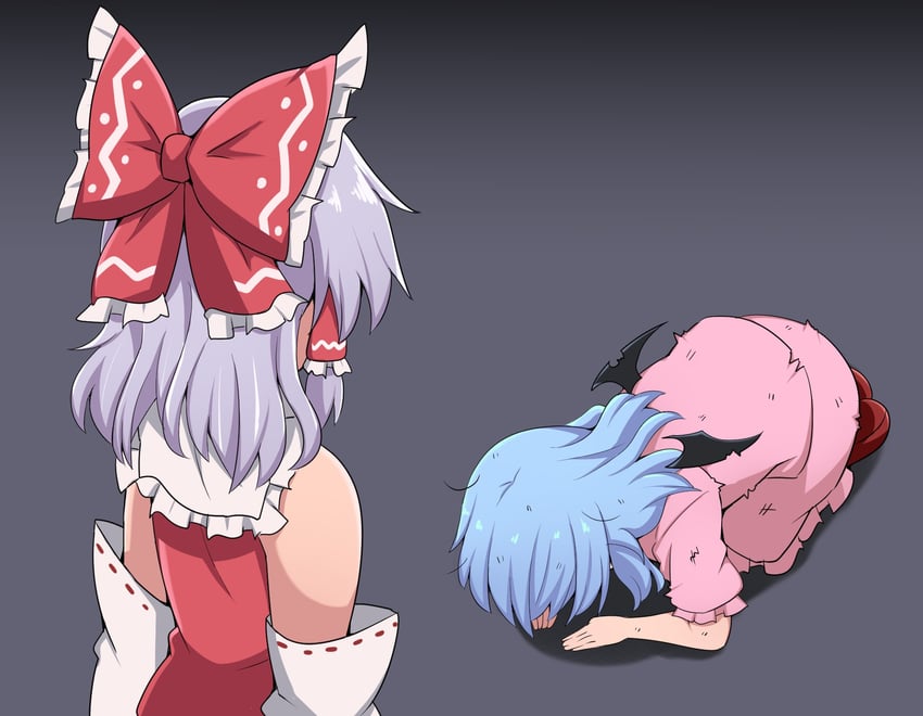 hakurei reimu, remilia scarlet, and izayoi sakuya (touhou) drawn by suwaneko