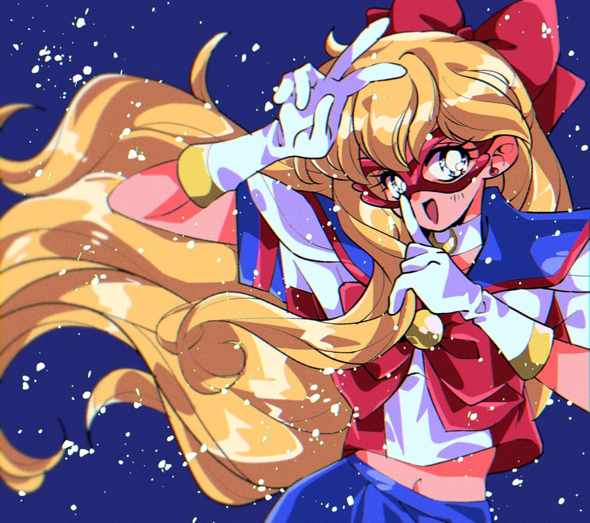 aino minako and sailor v (bishoujo senshi sailor moon and 1 more) drawn by potiri02