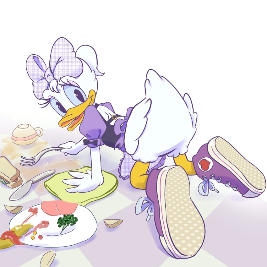 daisy duck (mickey mouse & friends) drawn by oira_wa_arumajiro