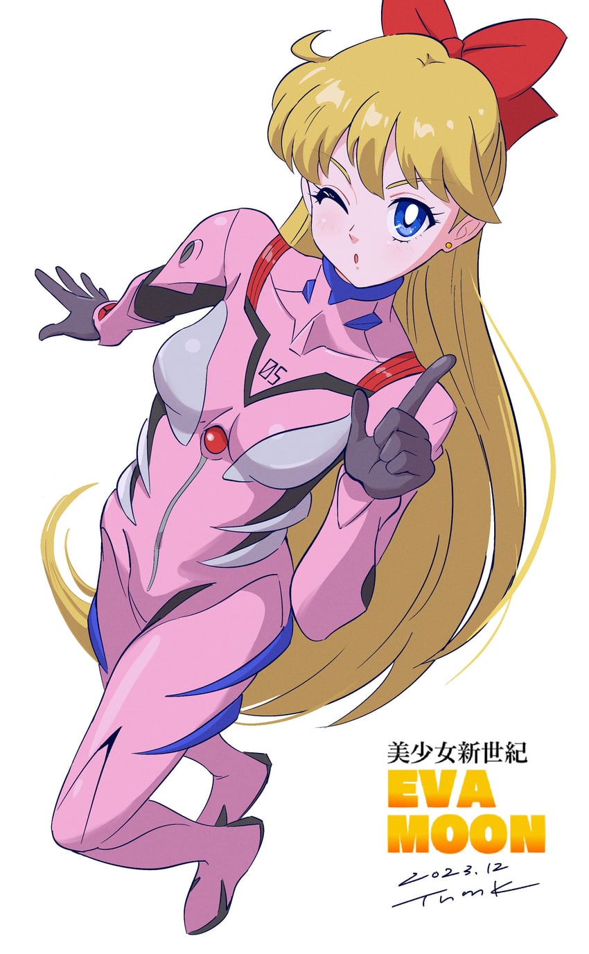 makinami mari illustrious and aino minako (neon genesis evangelion and 3 more) drawn by tsunemoku