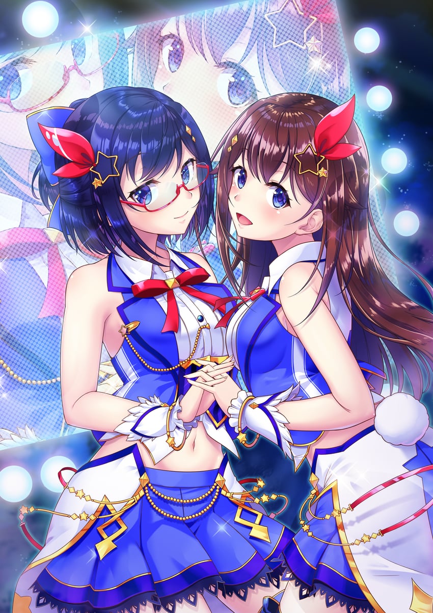 tokino sora and a-chan (hololive) drawn by mikannsisyou