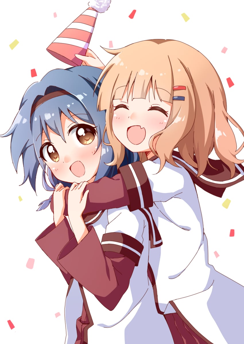 oomuro sakurako and furutani himawari (yuruyuri) drawn by haru_(konomi_150)
