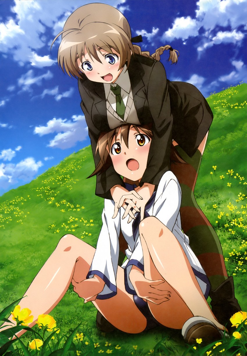 miyafuji yoshika and lynette bishop (world witches series and 1 more)
