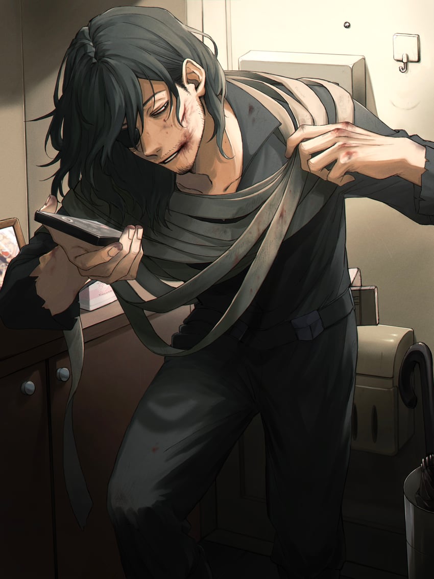 aizawa shota and loud cloud (boku no hero academia) drawn by rnuyvm