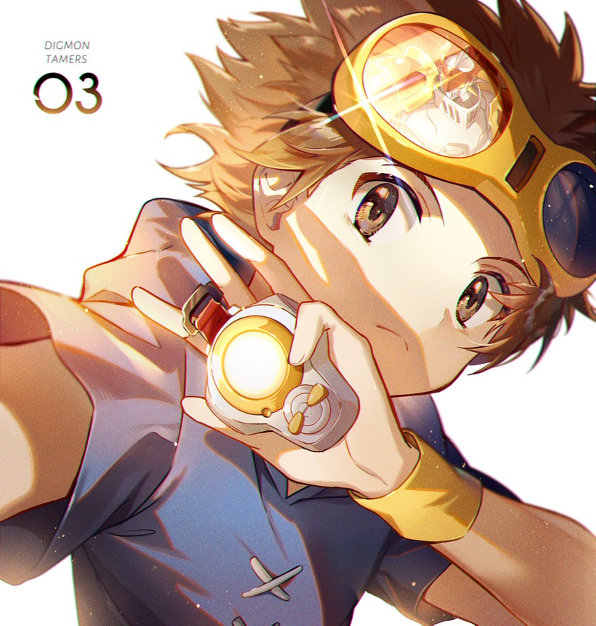 dukemon and matsuda takato (digimon and 1 more) drawn by ekita_kuro