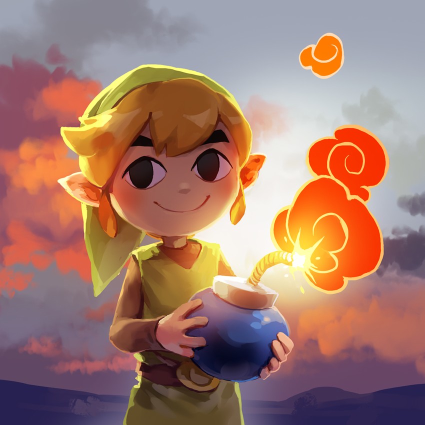 link and toon link (the legend of zelda and 1 more) drawn by niko_geyer
