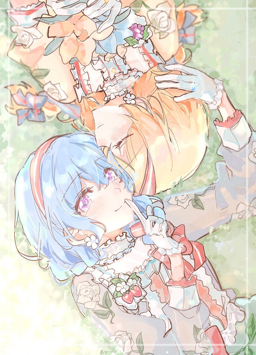 matsubara kanon and shirasagi chisato (bang dream!) drawn by kyudoli
