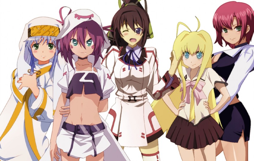 index, shinonono houki, merry nightmare, rio rollins, and rose (toaru majutsu no index and 5 more) drawn by li@_(rikku04)