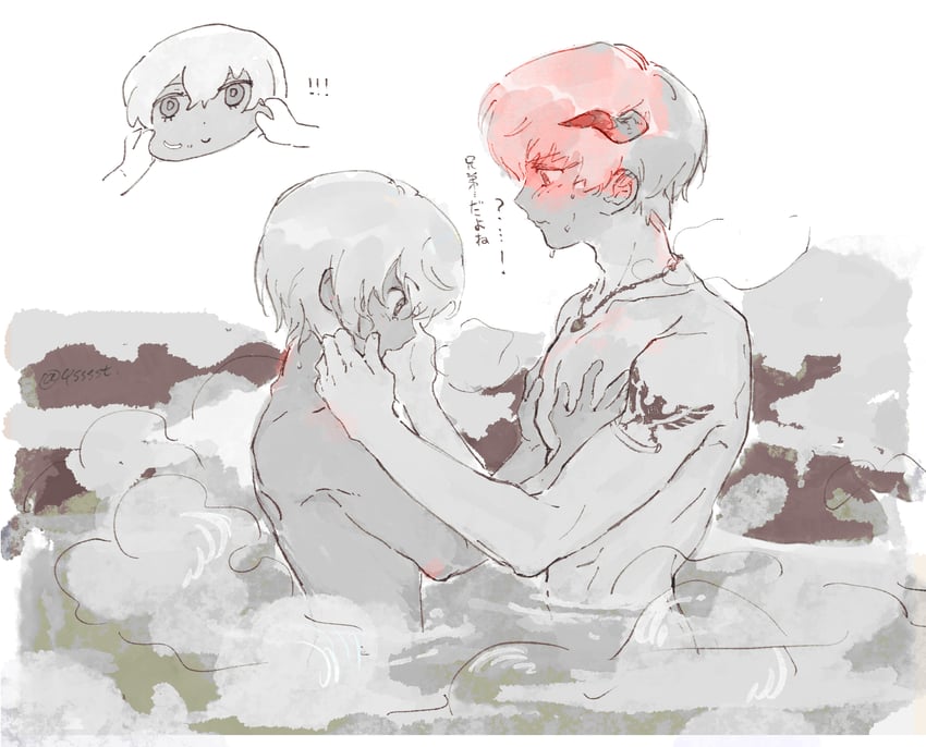 protagonist and strohl (metaphor: refantazio) drawn by 4sssst