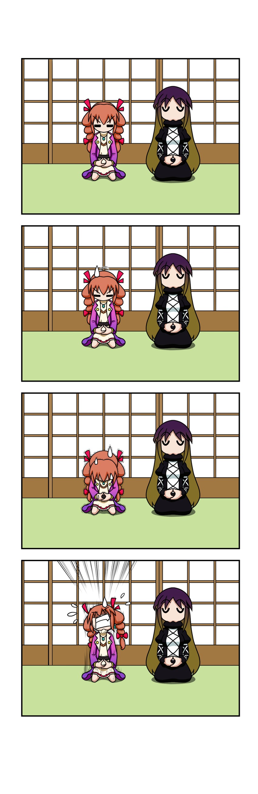 hijiri byakuren and yorigami jo'on (touhou) drawn by rakugaki-biyori