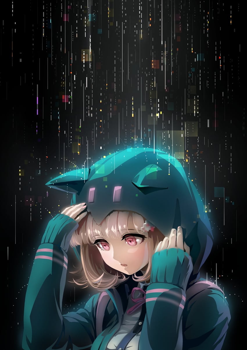 nanami chiaki (danganronpa and 2 more) drawn by youko-shima