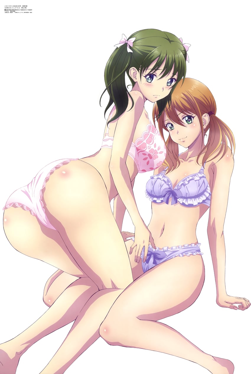 tsukishima riho and chiyoda ririka (megami magazine and 1 more) drawn by noguchi_masatsune
