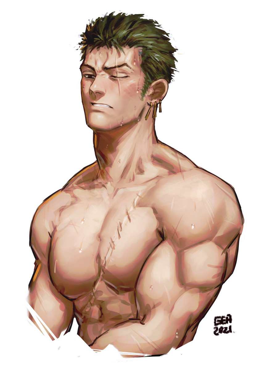 Roronoa Zoro One Piece Drawn By Greenteaa Danbooru