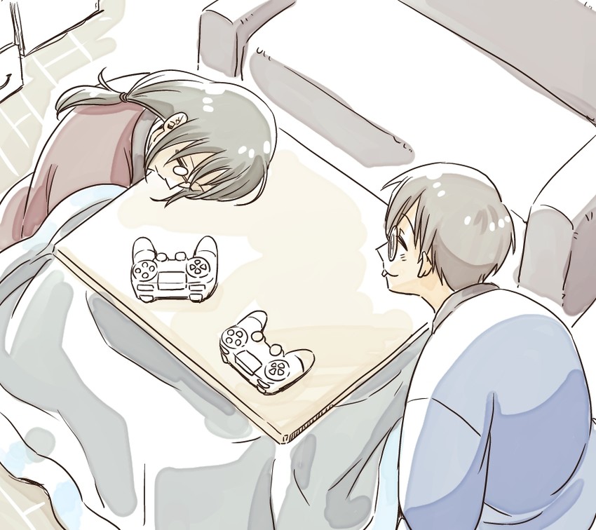 takiya makoto and fafnir (kobayashi-san chi no maidragon) drawn by fukai_(yas_lions)