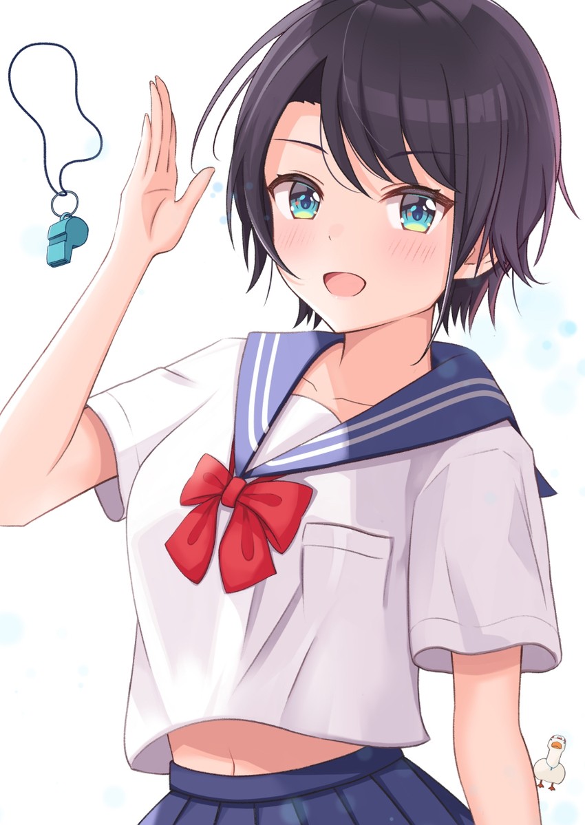 oozora subaru and subaru duck (hololive) drawn by mikoto_paint