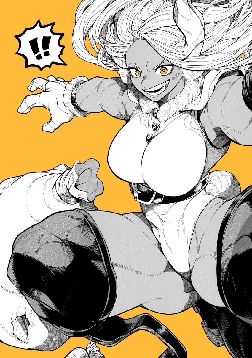 mirko (boku no hero academia) drawn by yotsumi_shiro