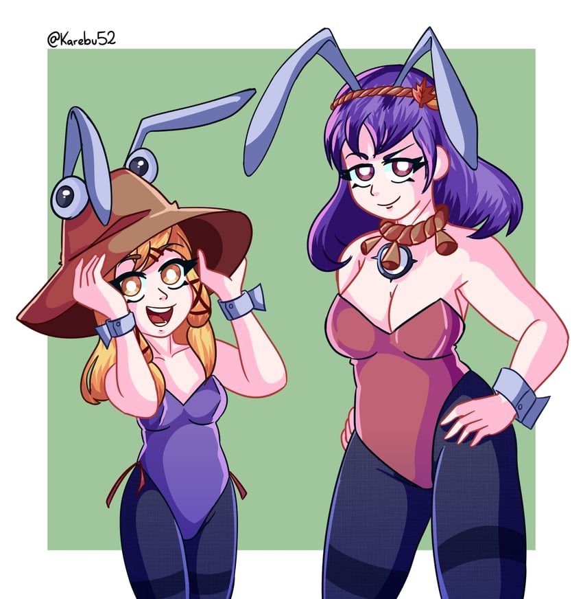 moriya suwako and yasaka kanako (touhou) drawn by karebu52