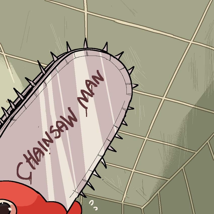 pochita (chainsaw man and 2 more) drawn by psicochurroz