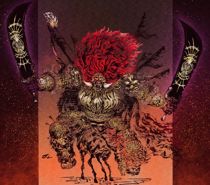 starscourge radahn and leonard (elden ring) drawn by deadpool_yuchan