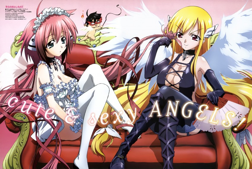 ikaros, astraea, and sakurai tomoki (newtype and 1 more) drawn by furuichi_yuuichi, hibi_chieko, hirabayashi_nanae, and okayama_shinako