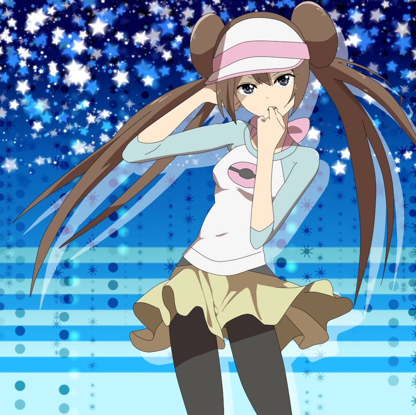 rosa (pokemon and 1 more) drawn by yuma_(kuroba_tsuto)