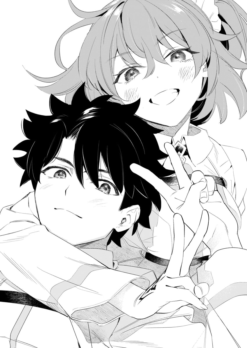 fujimaru ritsuka (fate and 1 more) drawn by ichiji_(loce_and_peave)