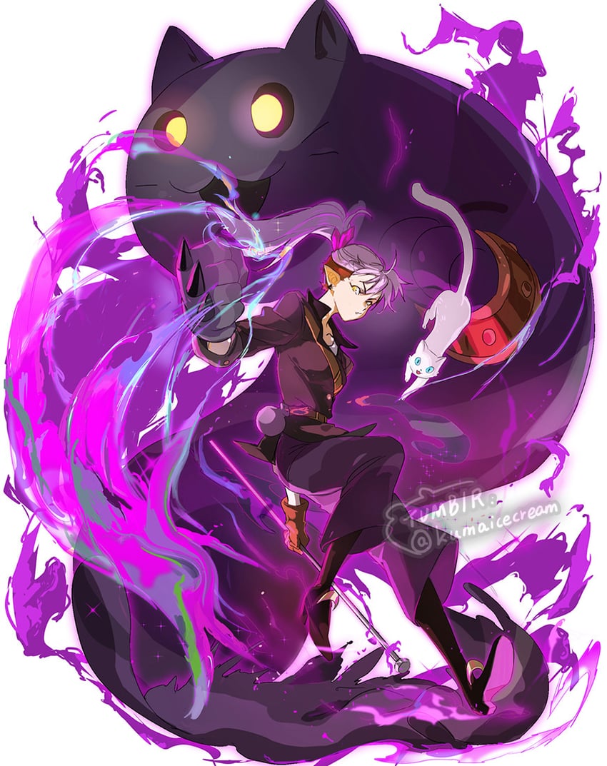 amity blight and ghost (the owl house) drawn by kuma20151225