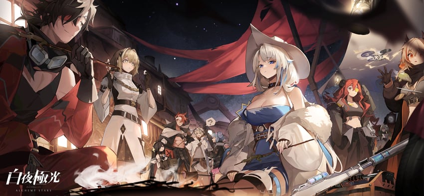 vice, navigator, azure, sinsa, eve, and 5 more (alchemy stars) drawn by nagito