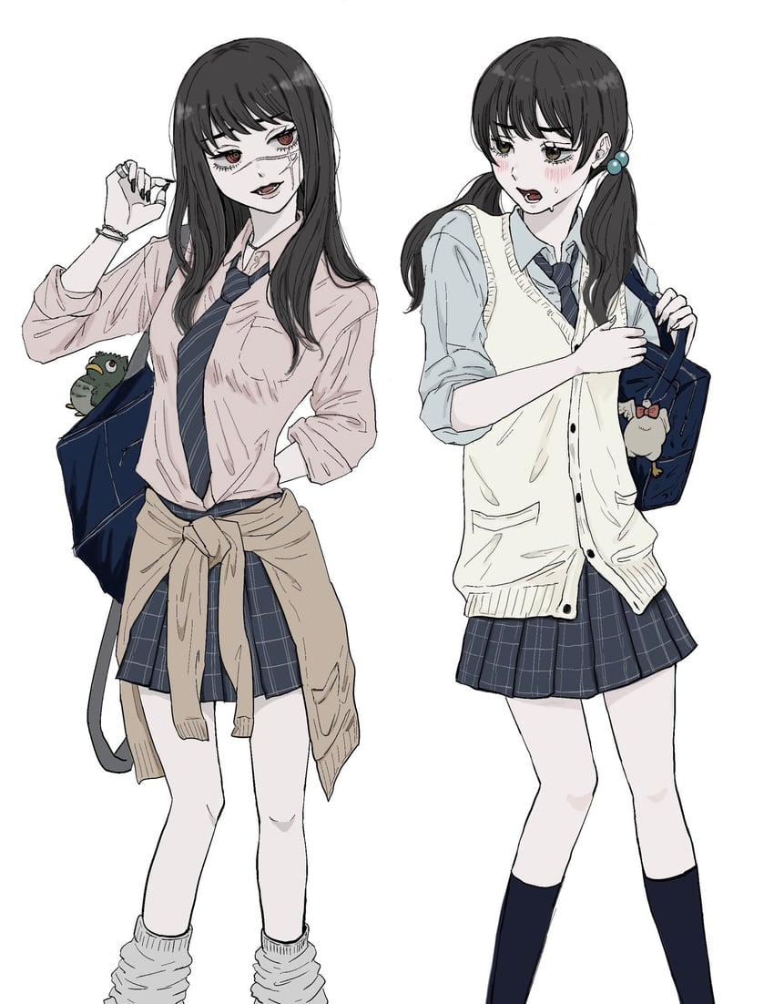 yoru, mitaka asa, war devil, and bucky (chainsaw man) drawn by iing_naoe