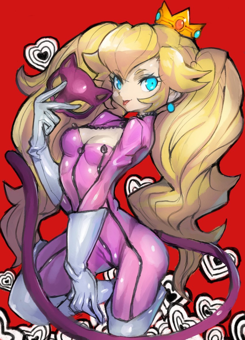 princess peach and takamaki anne (persona and 3 more) drawn by dakusuta