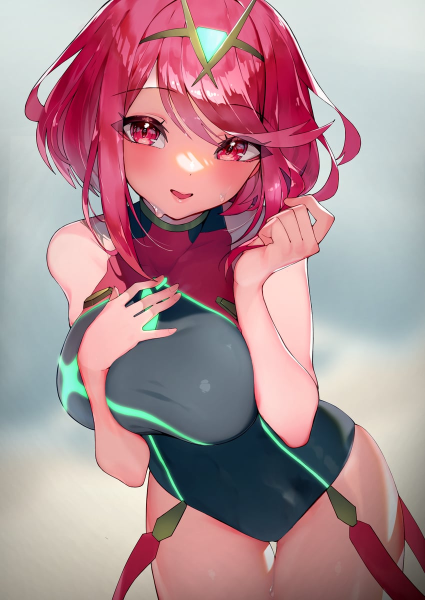 pyra (xenoblade chronicles and 1 more) drawn by rindoriko