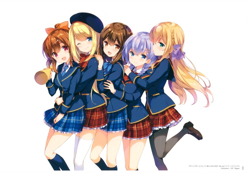 shiina kokomi, chloe lemaire, murakami fumio, sakurai akane, and mochizuki erena (girlfriend) drawn by qp:flapper