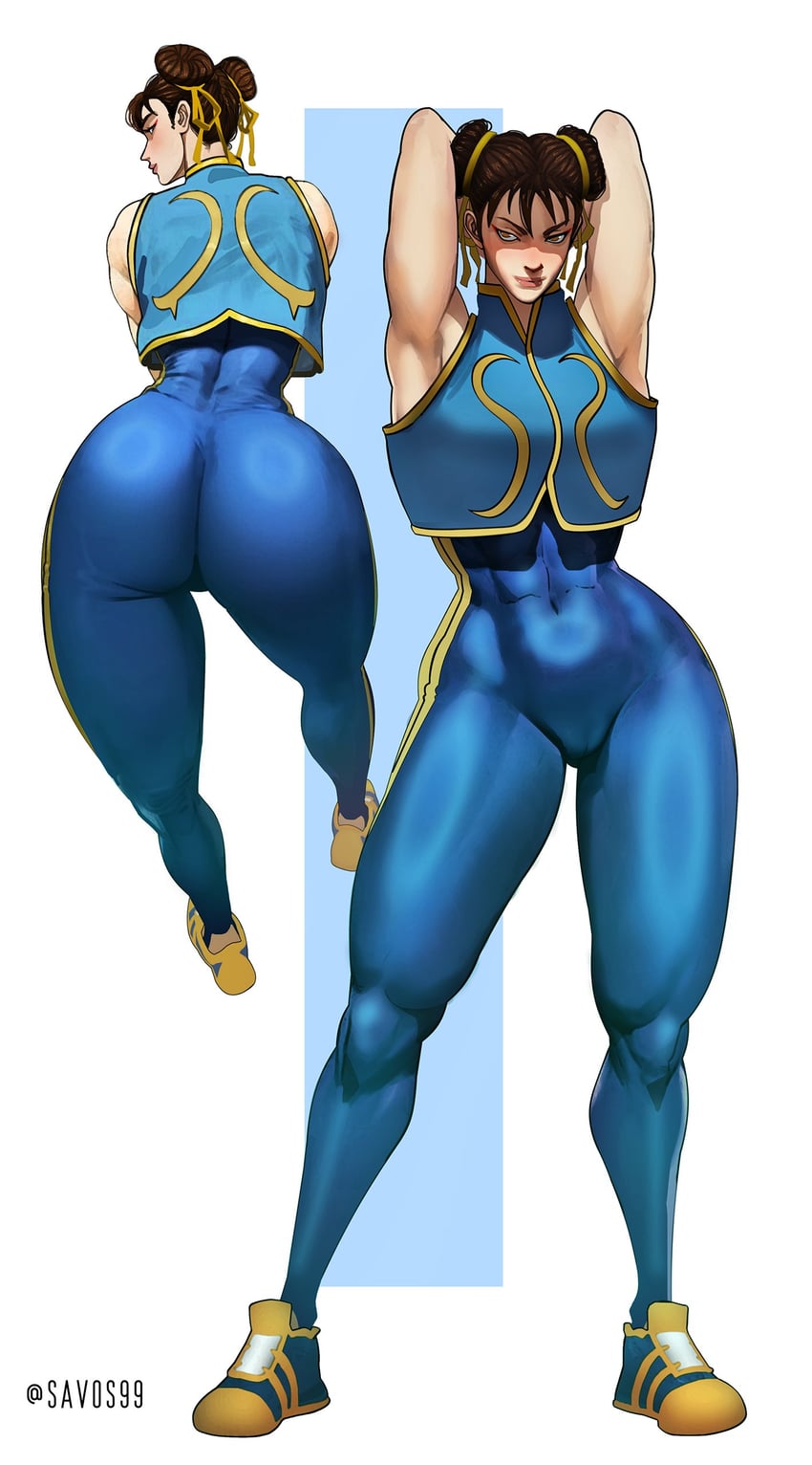 chun-li (street fighter and 1 more) drawn by savos99