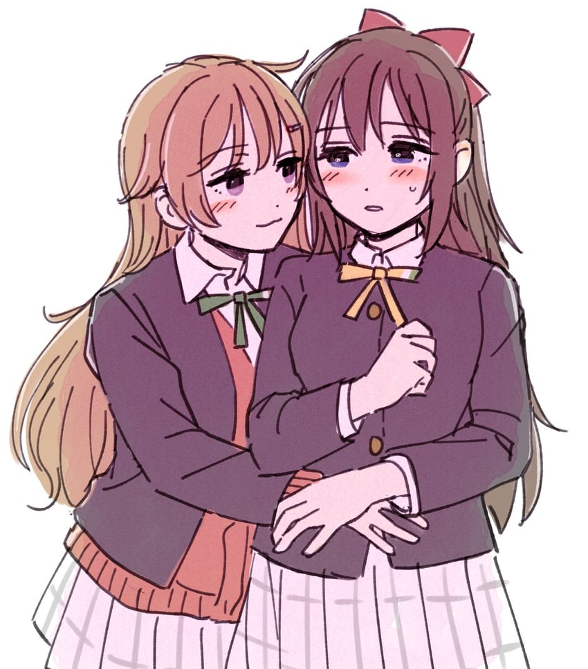 osaka shizuku and konoe kanata (love live! and 1 more) drawn by solllolll