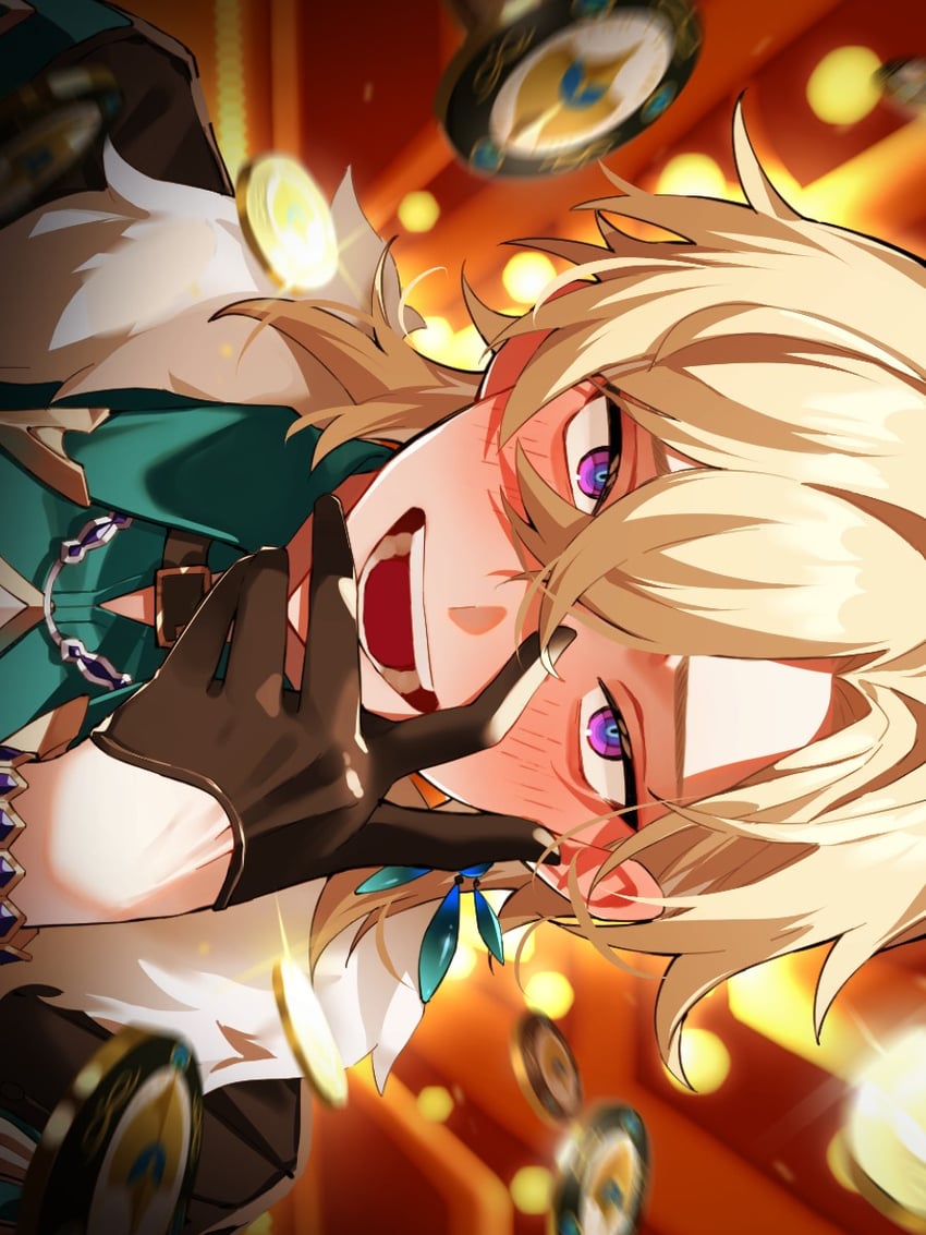 aventurine (honkai and 1 more) drawn by boss_yupi