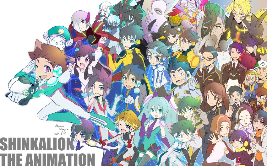 ikari shinji, hayasugi hayato, tsukiyama shinobu, ueda azusa, suzaku, and 33 more (neon genesis evangelion and 2 more) drawn by moyurusun